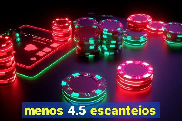 menos 4.5 escanteios